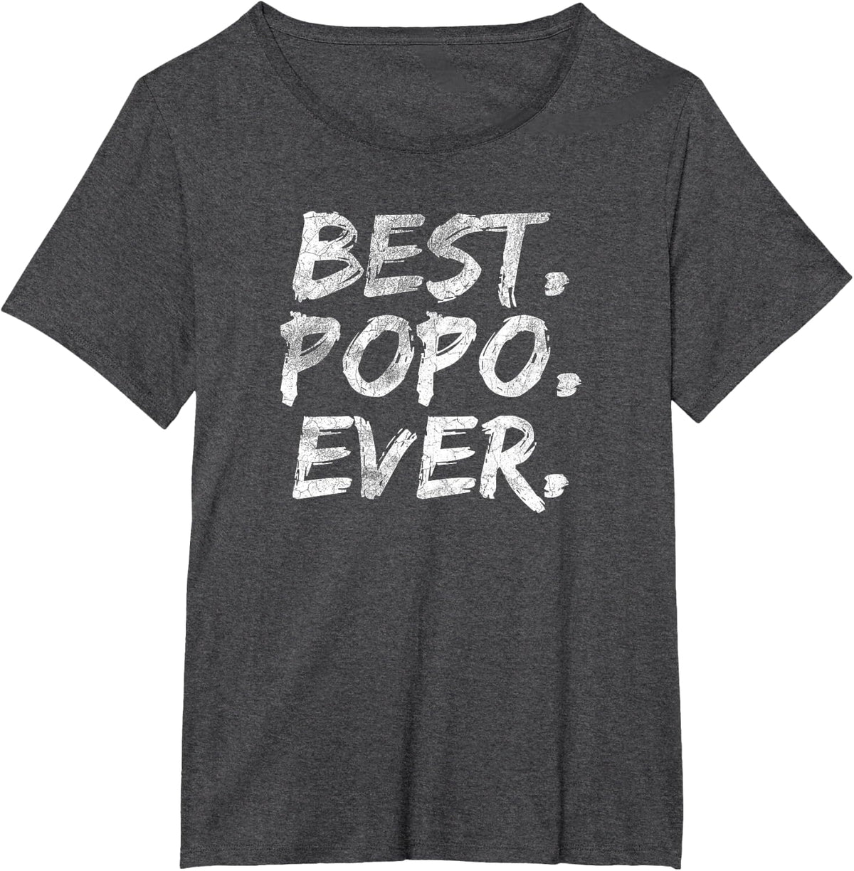 Best Popo Ever Shirt Gramps Father's Day Tshirt T-Shirt - Dark Heather Grey