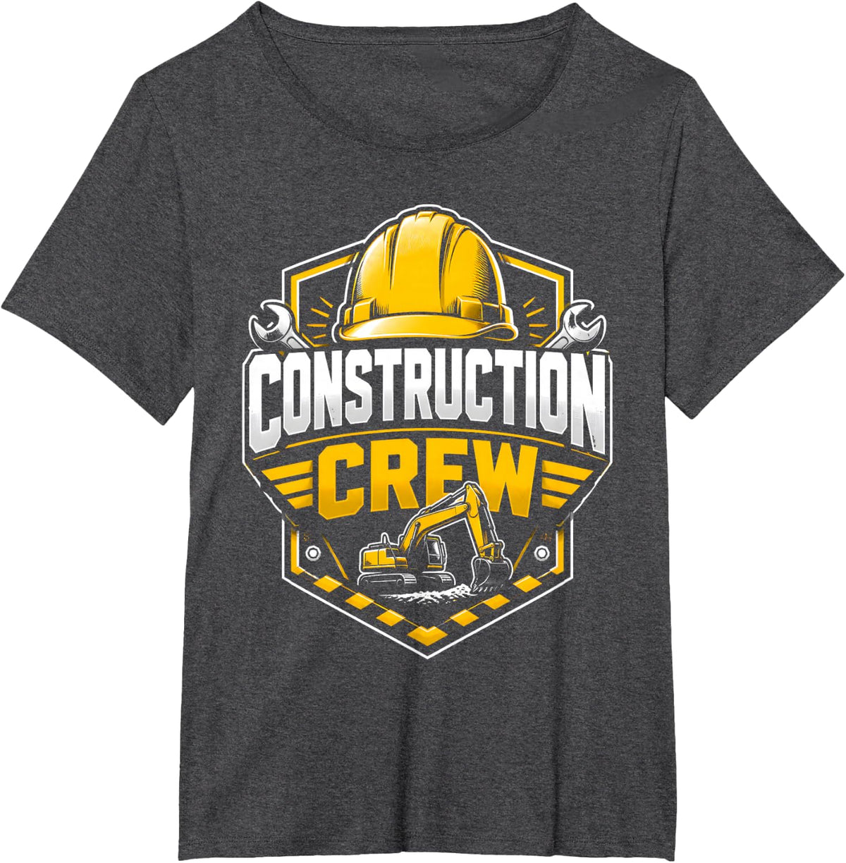 Construction Crew Jobsite Crew Builder Identity T-Shirt - Dark Heather Grey