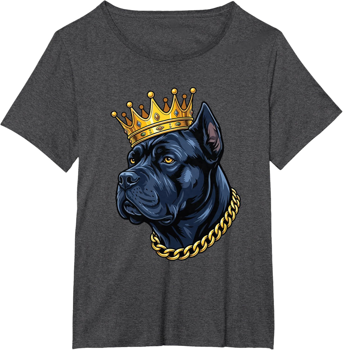 Cane Corso Crown - Italian Mastiff Cane Corso Dad T-Shirt - Dark Heather Grey