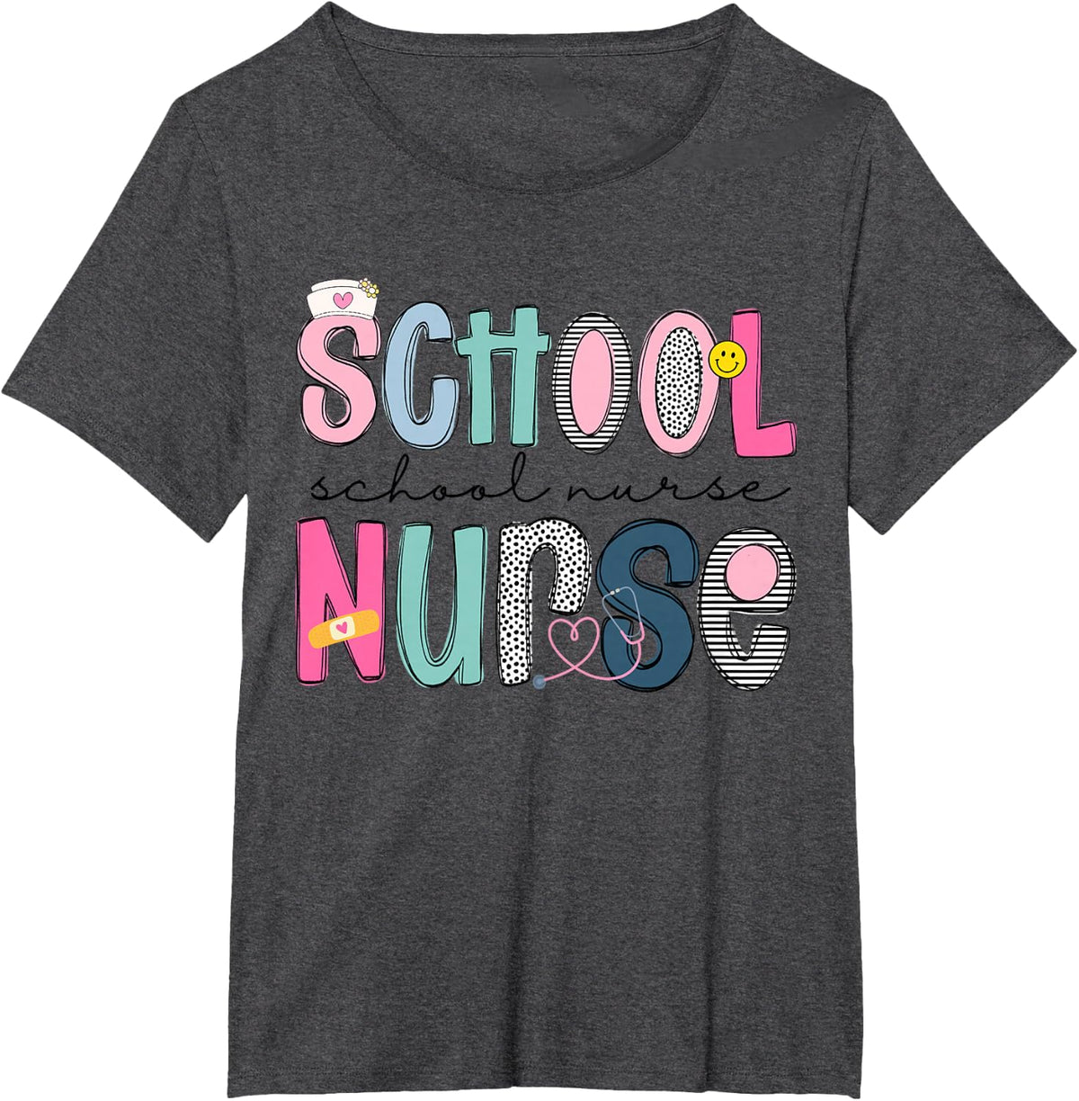 School Nurse Appreciation Day Tees Best Nurses Back to School T Shirts - Dark Heather Grey