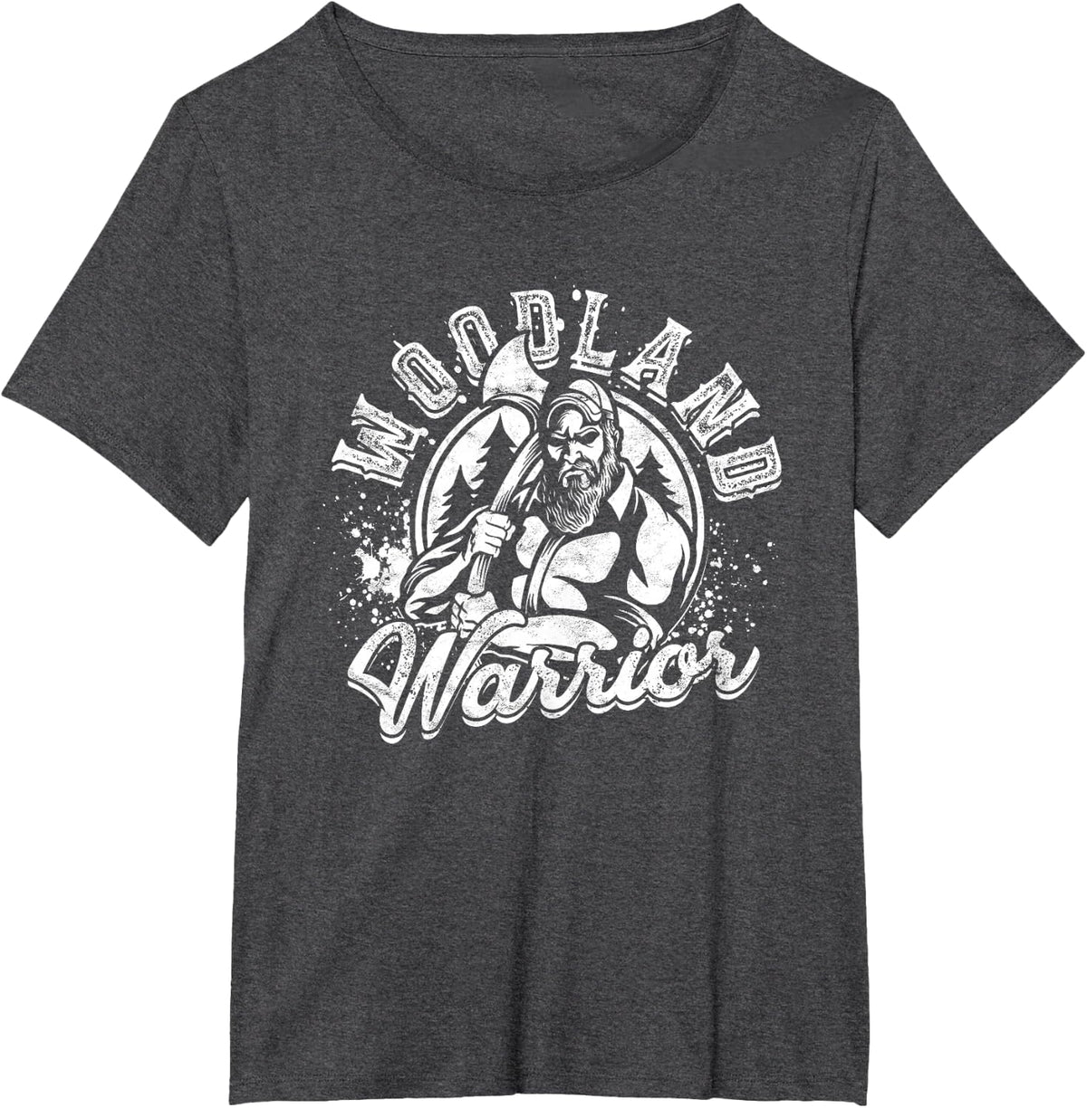 Lumberjack Tree Cutter Woodland Warrior T-Shirt - Dark Heather Grey