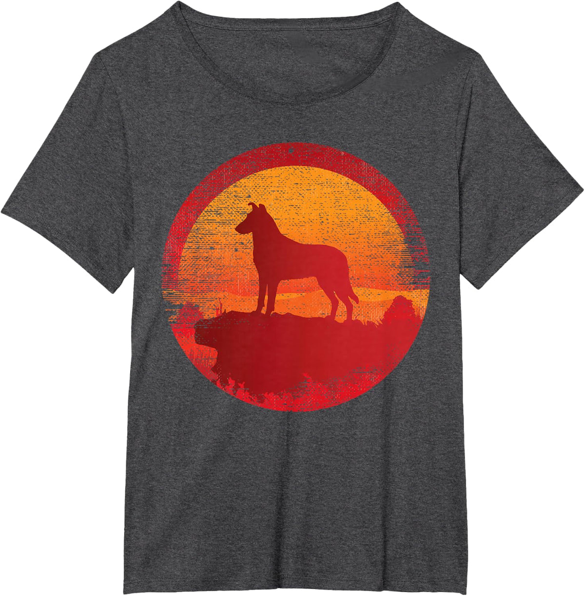 Smooth Collie Dog Breed T-Shirt - Dark Heather Grey