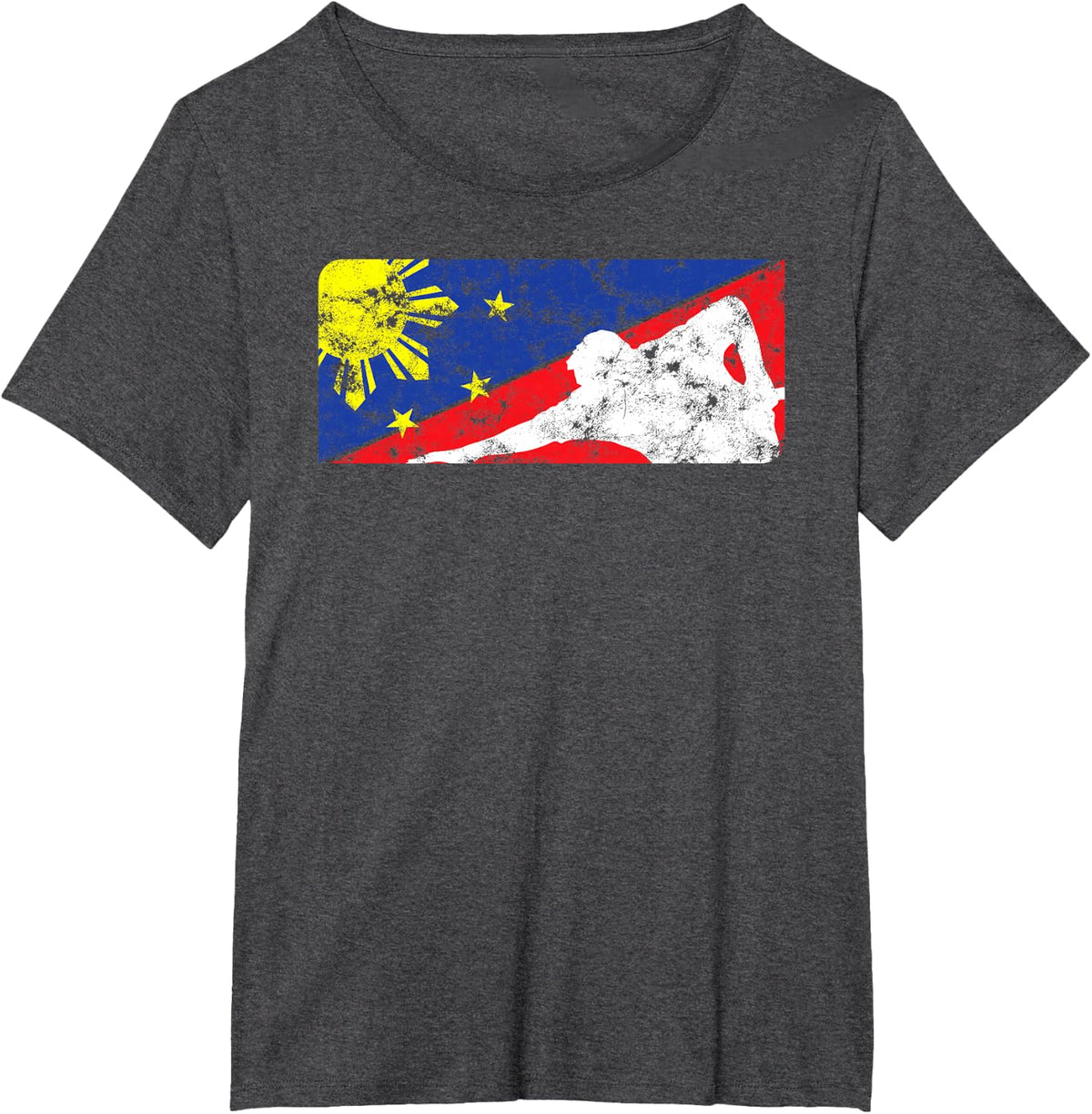 Pinoy Billiard for Filipino American Billiard Players T-Shirt - Dark Heather Grey