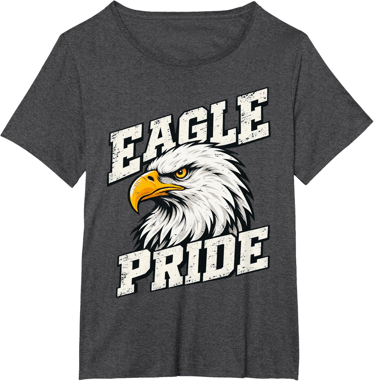 Bald Eagle Head Profile T-Shirt - Dark Heather Grey