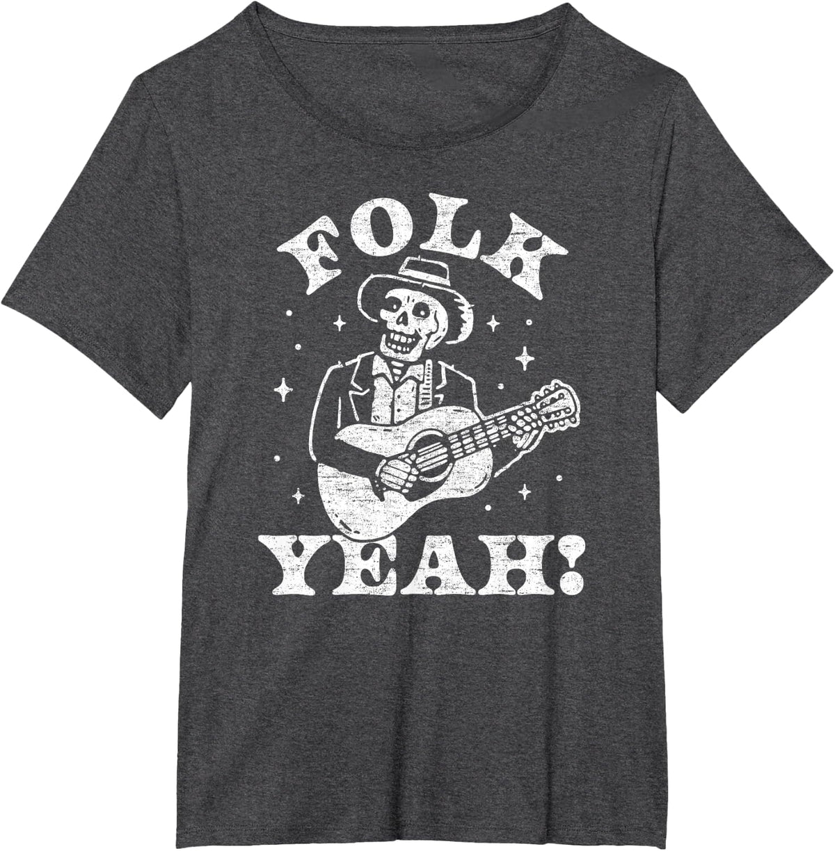 Folk Yeah T-Shirt - Dark Heather Grey
