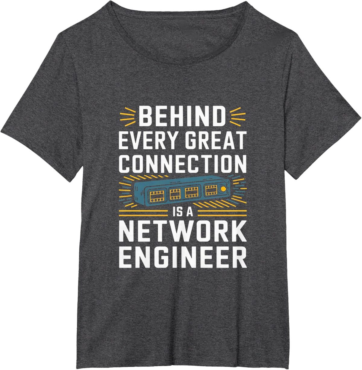 Network Administrator Internet IT Switch VLAN T-Shirt - Dark Heather Grey