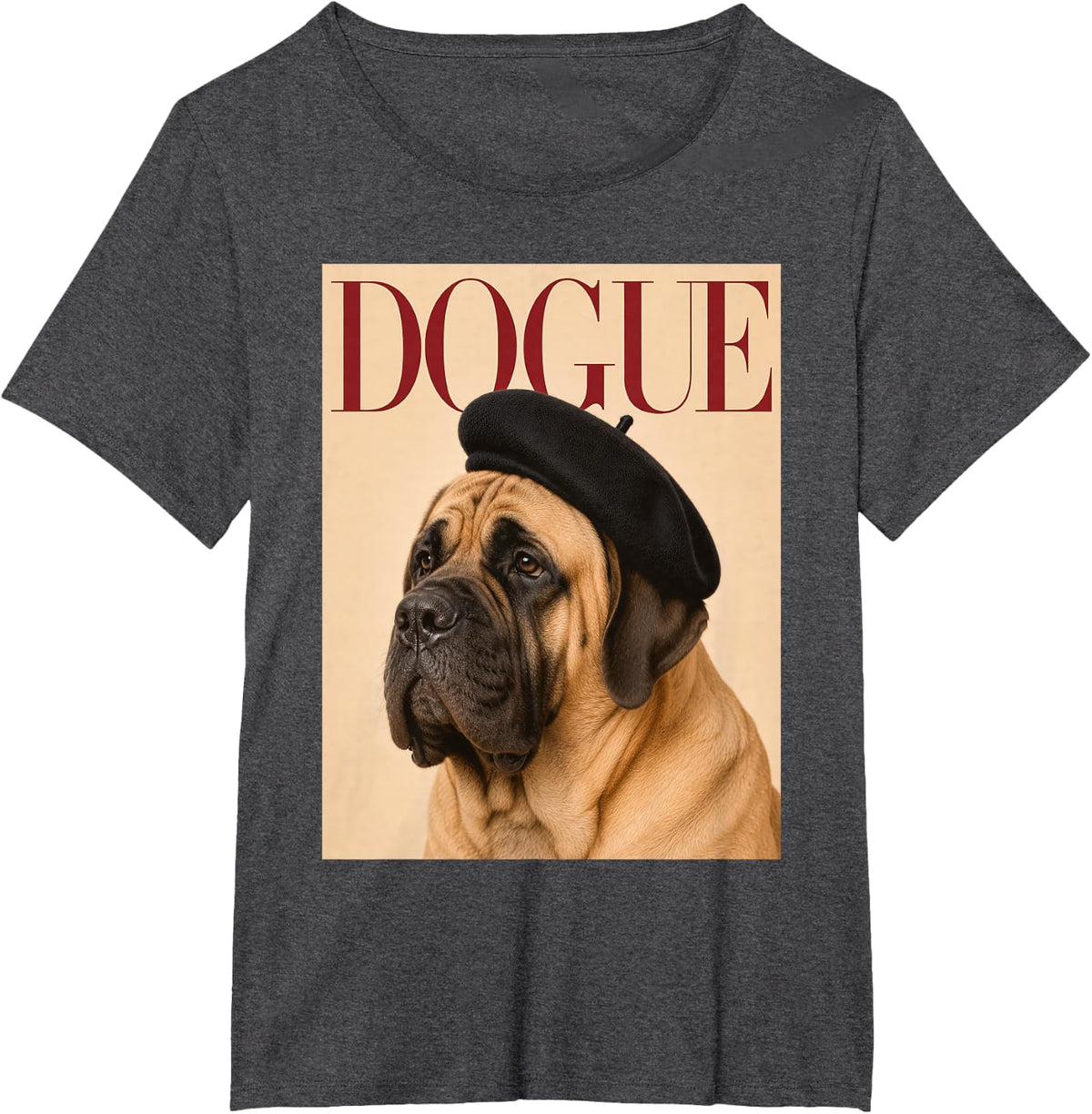 Dogue - English Mastiff Mom Mastiff Lover Dog Dad T-Shirt - Dark Heather Grey