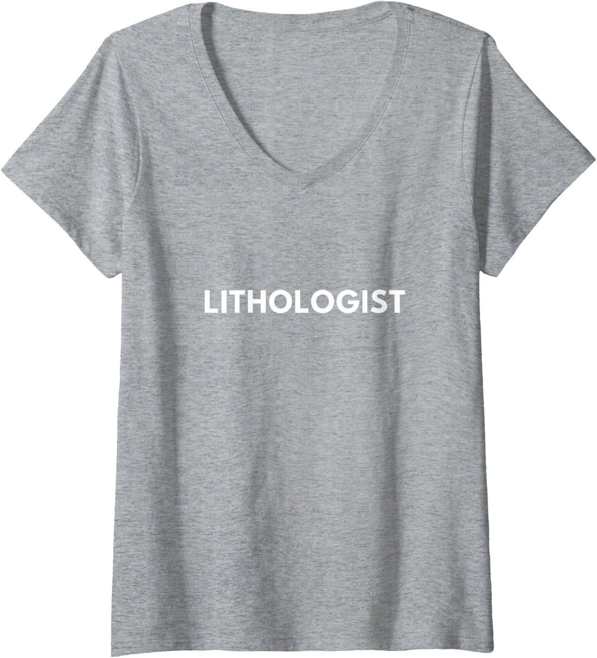 Women's Lithologist V-Neck T-Shirt - Heather Grey