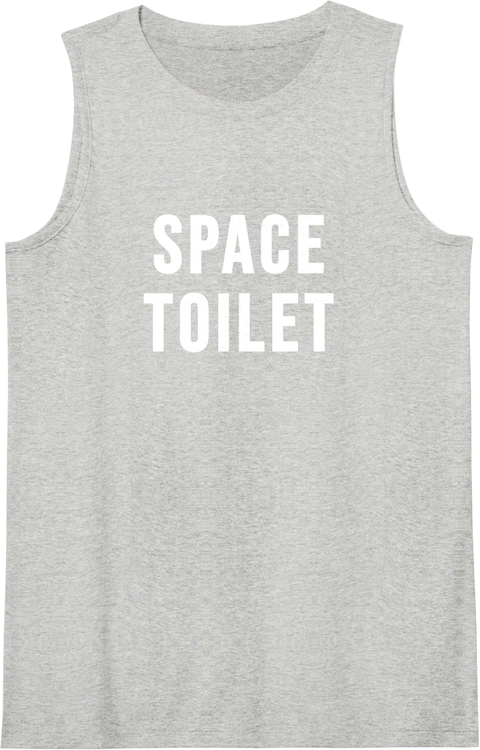 Space Toilet Sleeveless Tank Top - Heather Grey
