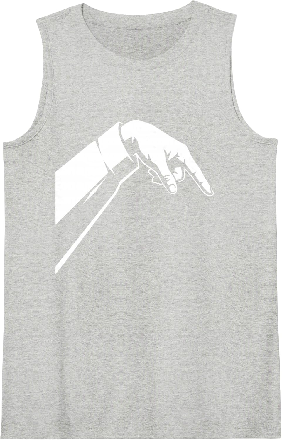 Funny Basketball Wrist Flick Follow Through Sleeveless Tank Top - Heather Grey