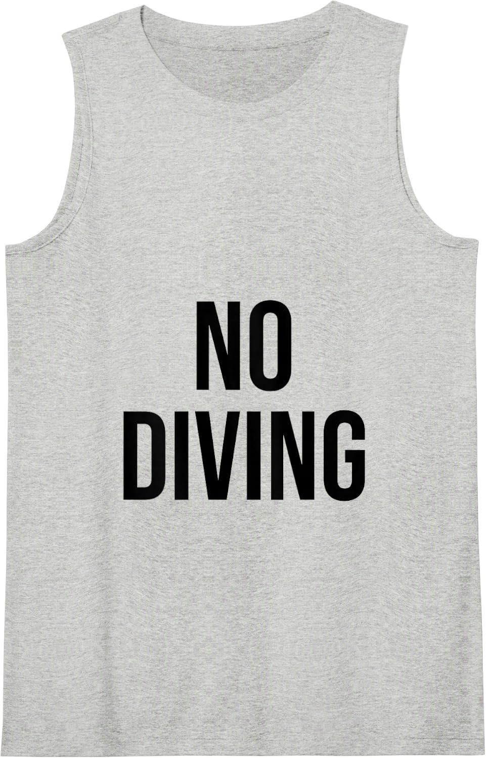 No Diving Tank Top - Heather Grey