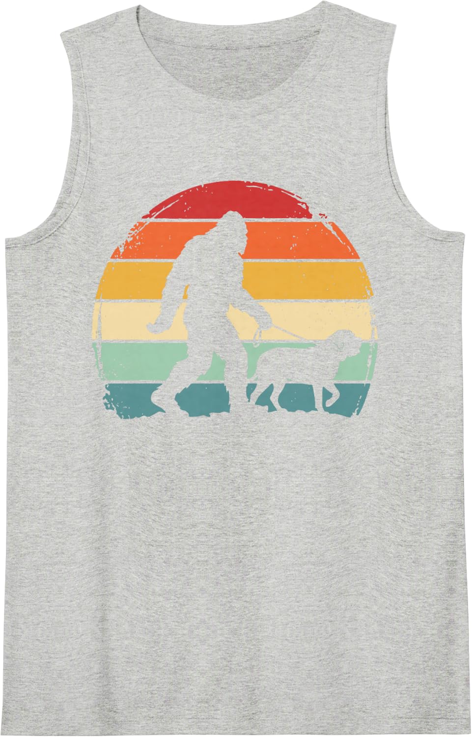 English Mastiff Bigfoot Sleeveless Tank Top - Heather Grey