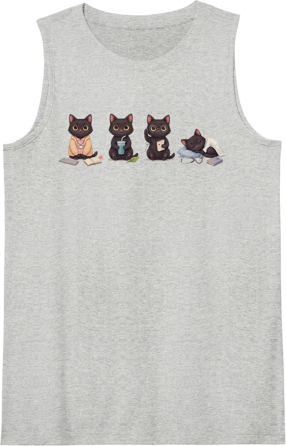 Medical Secretary Healthcare Receptionist Administrative Sleeveless Tank Top - Heather Grey
