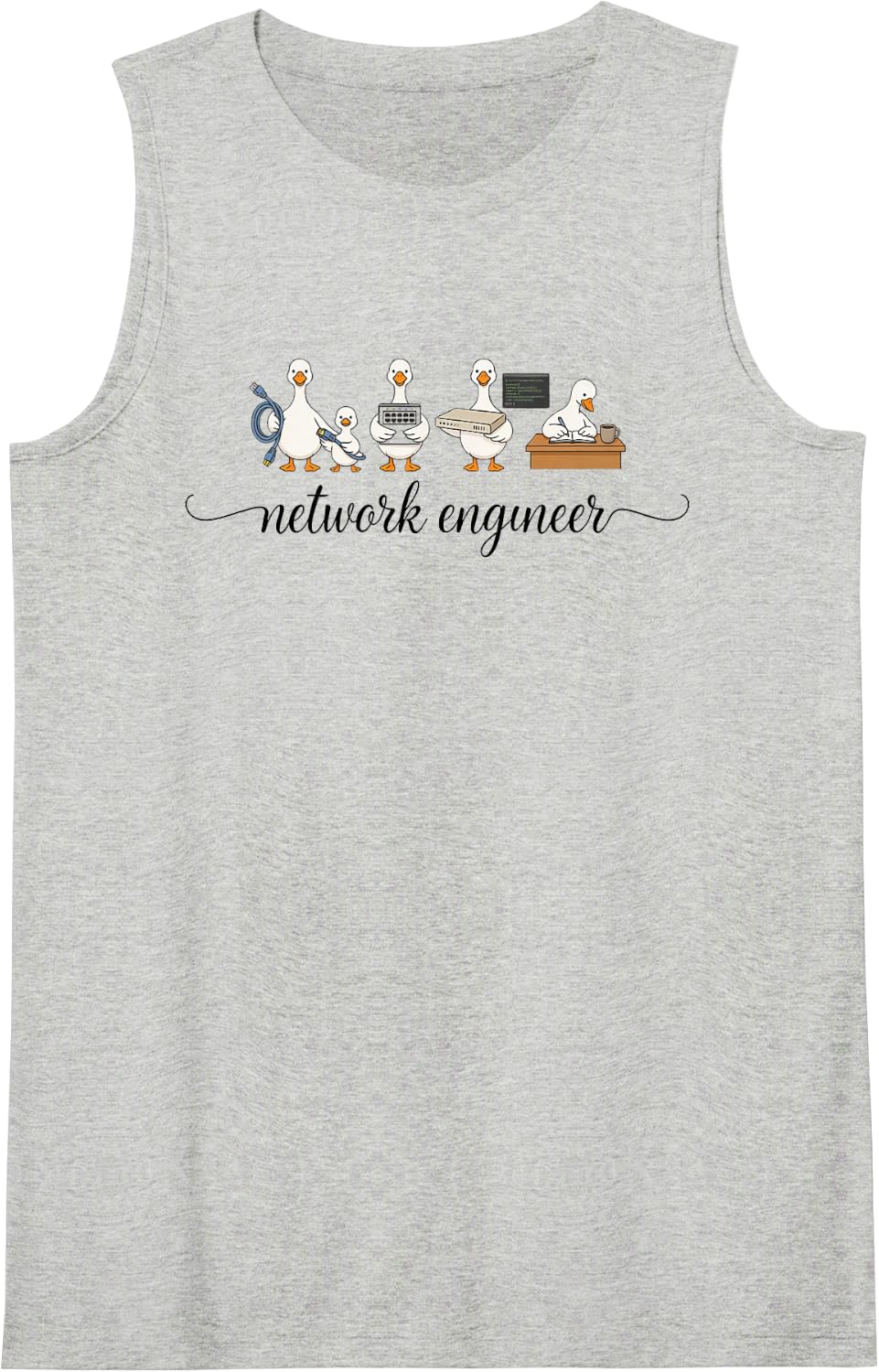 Network Engineer Network Engineering Architect Administrator Tank Top - Heather Grey