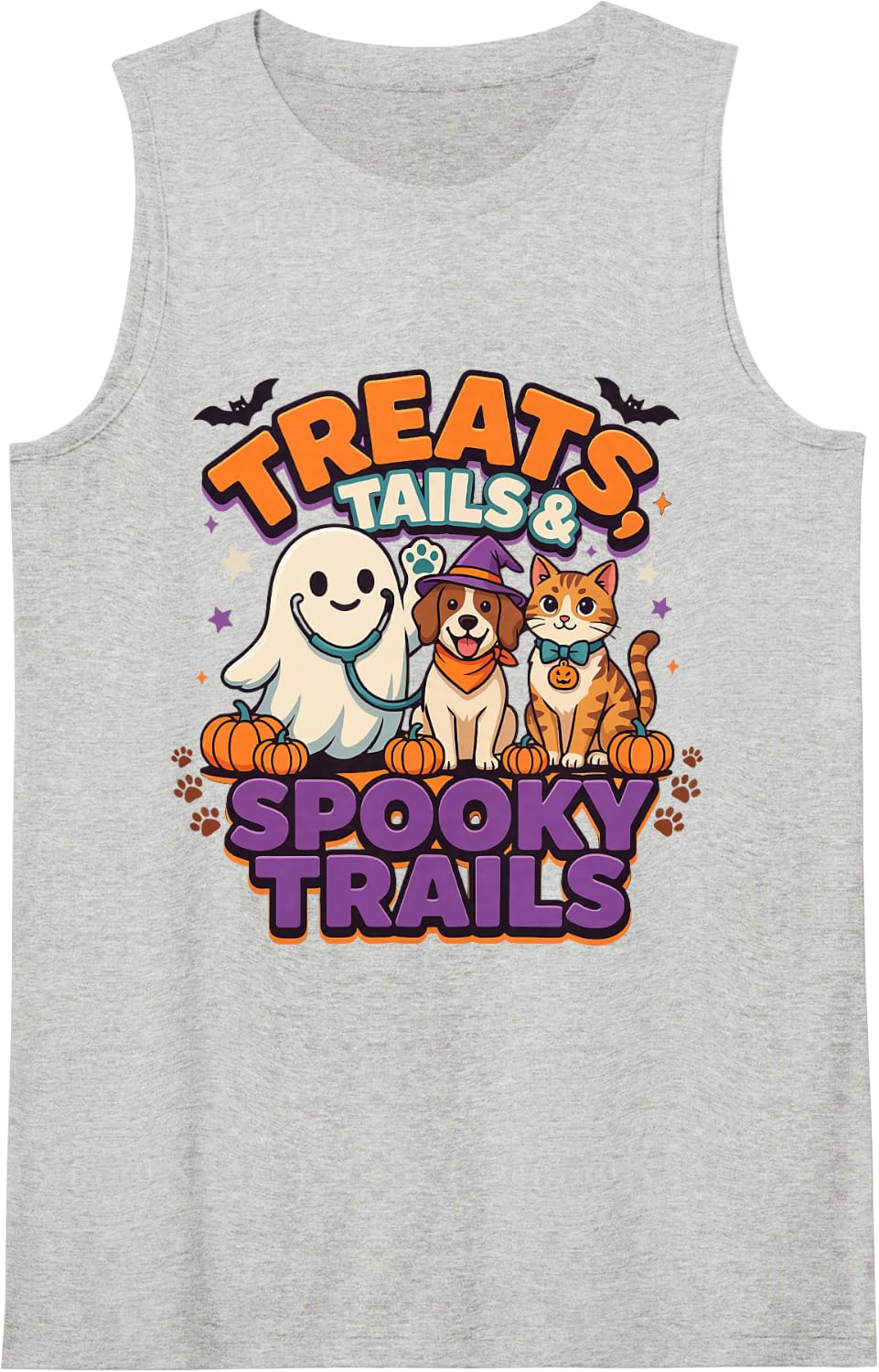 Halloween Veterinarian Sleeveless Tank Top - Heather Grey