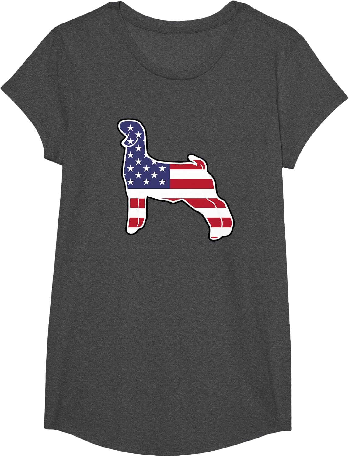 Americana 4th of July Show Goat T-Shirt - Girls Dark Heather Grey
