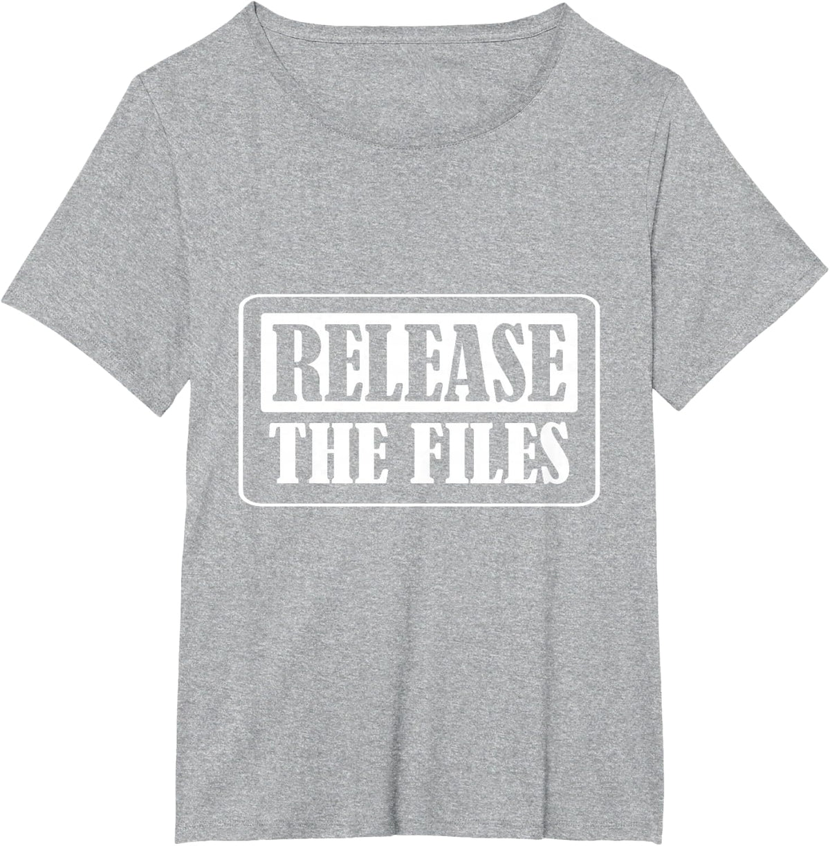 Release The Files Meme T-Shirt - Heather Grey