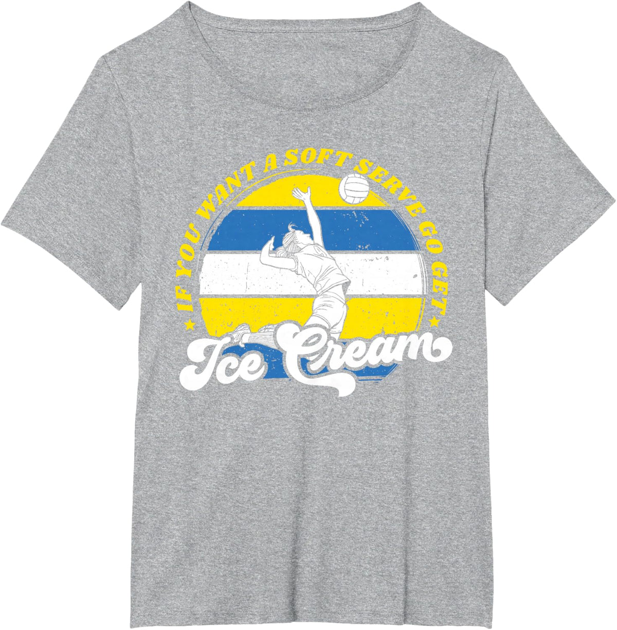 Funny Volleyball Shirt For Girls Teens Women T-Shirt - Heather Grey