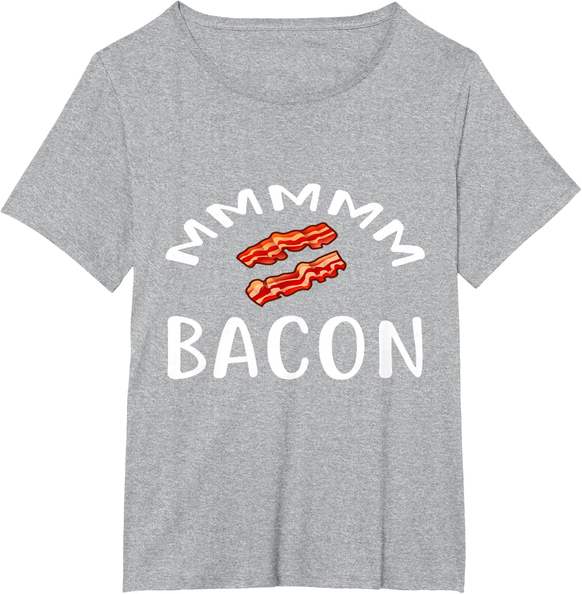 MMM...BACON T Shirt for Bacon Lovers & Foodies BACON T-Shirt - Heather Grey