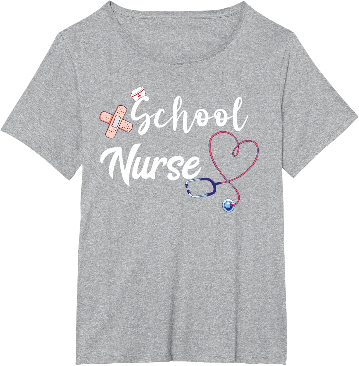 School Nurse Back to School Nursing School Nursing Schooling T-Shirt - Heather Grey