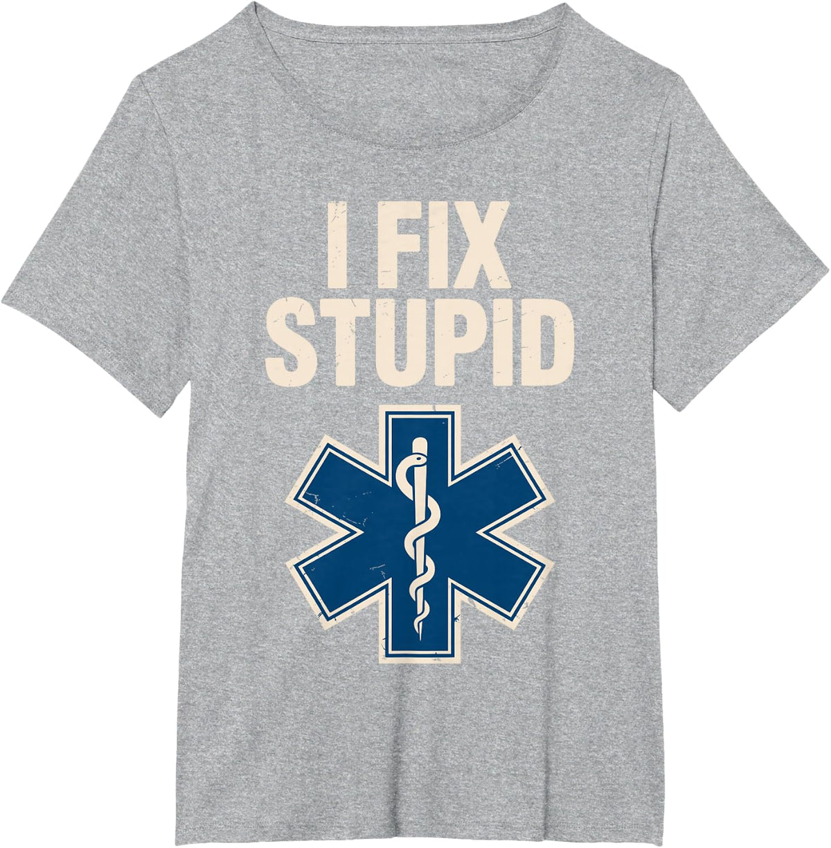 Cool Paramedic Art for Men Women First Responder Paramedic T-Shirt - Heather Grey