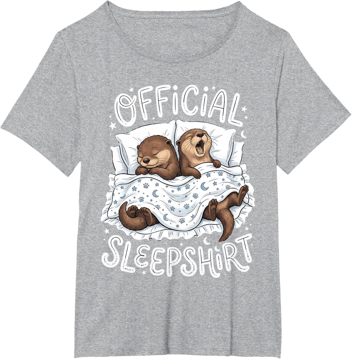 Otter Official Sleep T-Shirt - Heather Grey