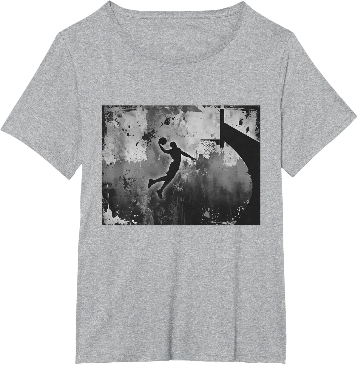 Basketball T-Shirt - Heather Grey
