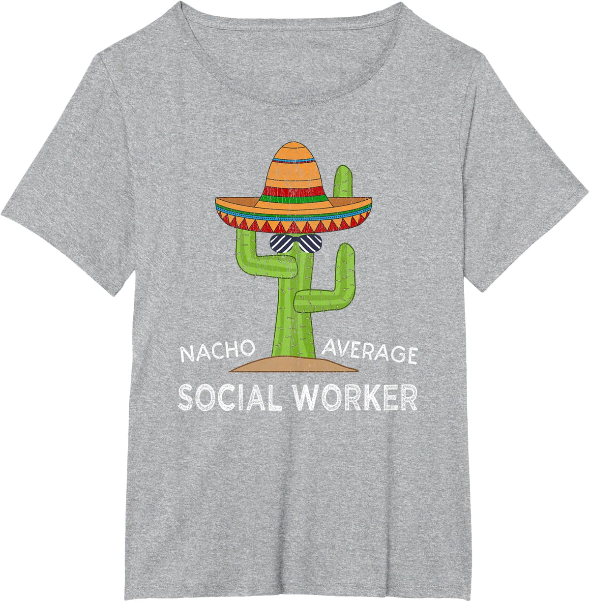 Funny Social Worker T-Shirt - Heather Grey