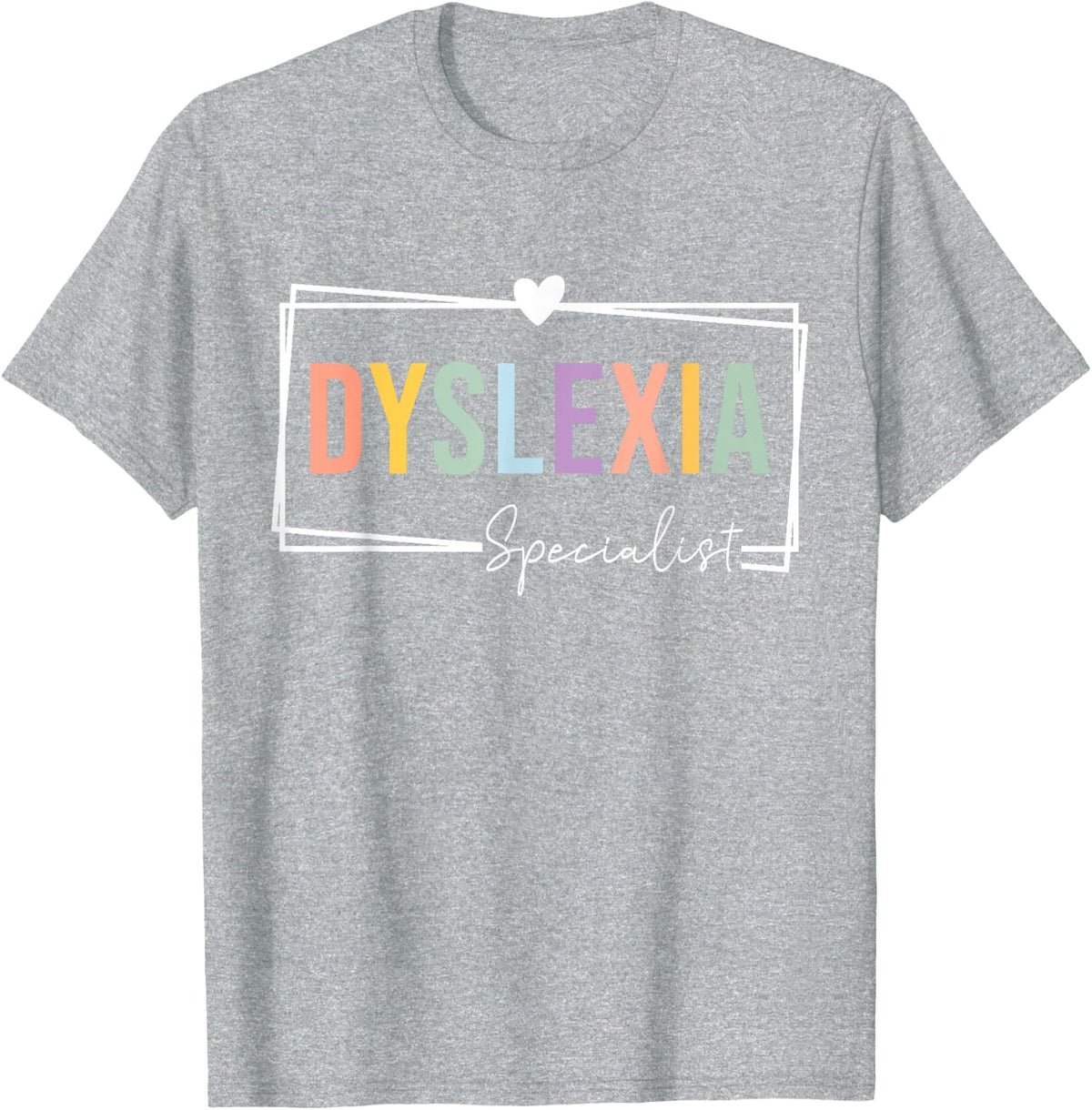 Dyslexia Specialist Teacher Squad Dyslexia Interventionist T-Shirt - Heather Grey