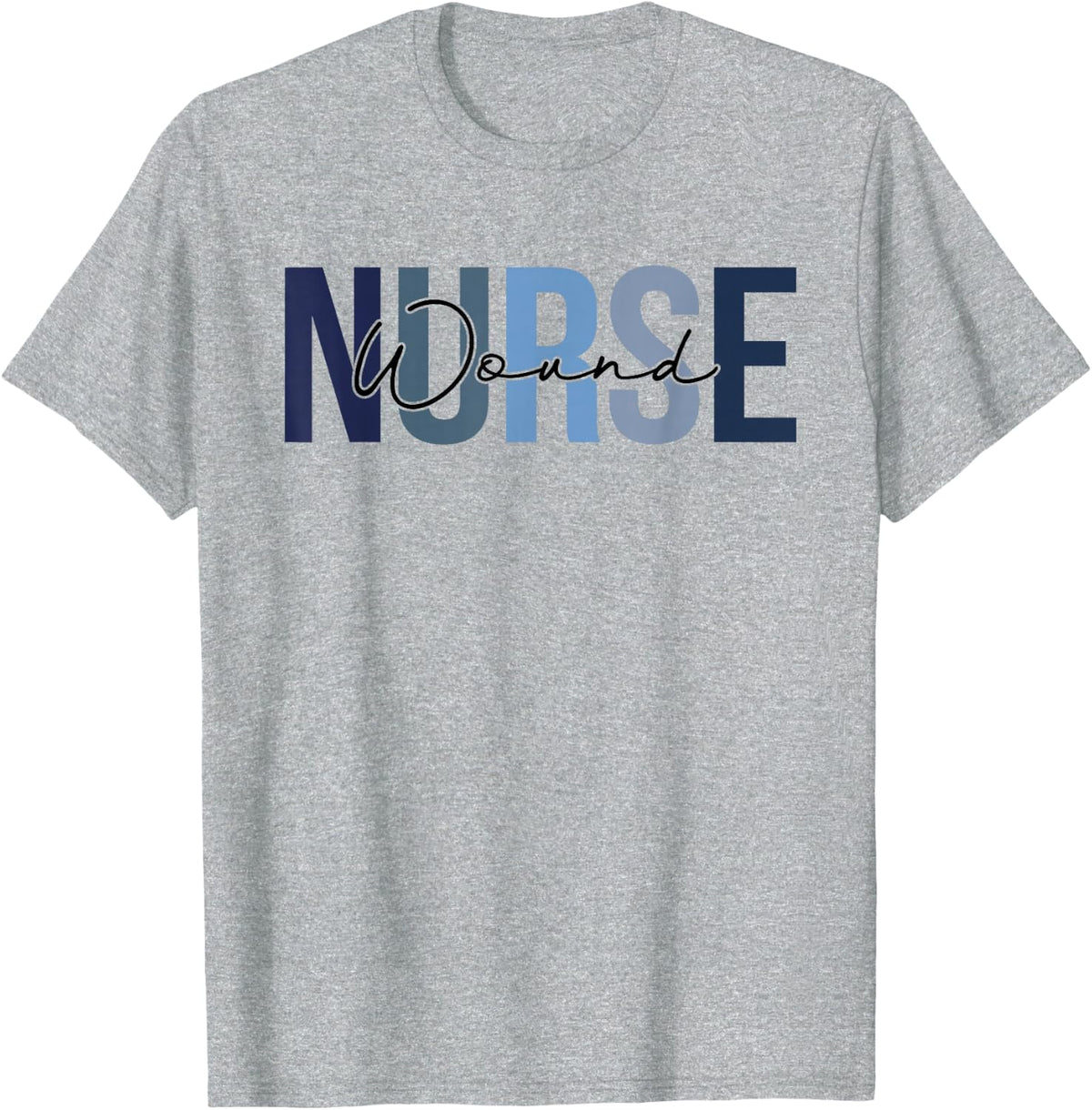 Retro Wound Nurse Gifts Womens Nursing Apparel T-Shirt - Heather Grey