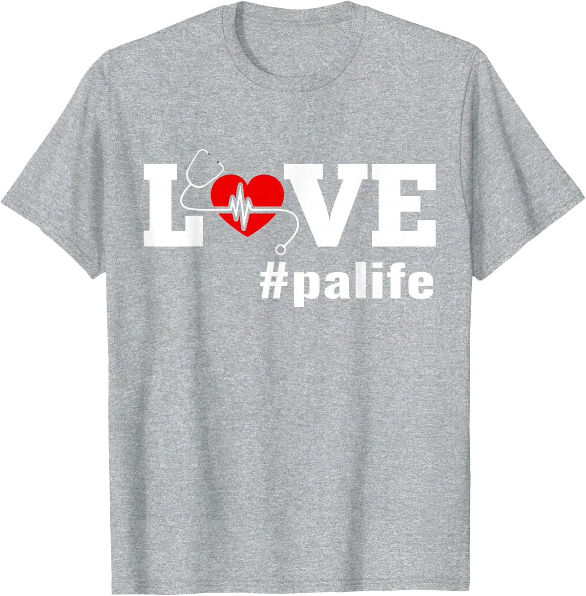 Love Pa Life T-Shirt - Heather Grey