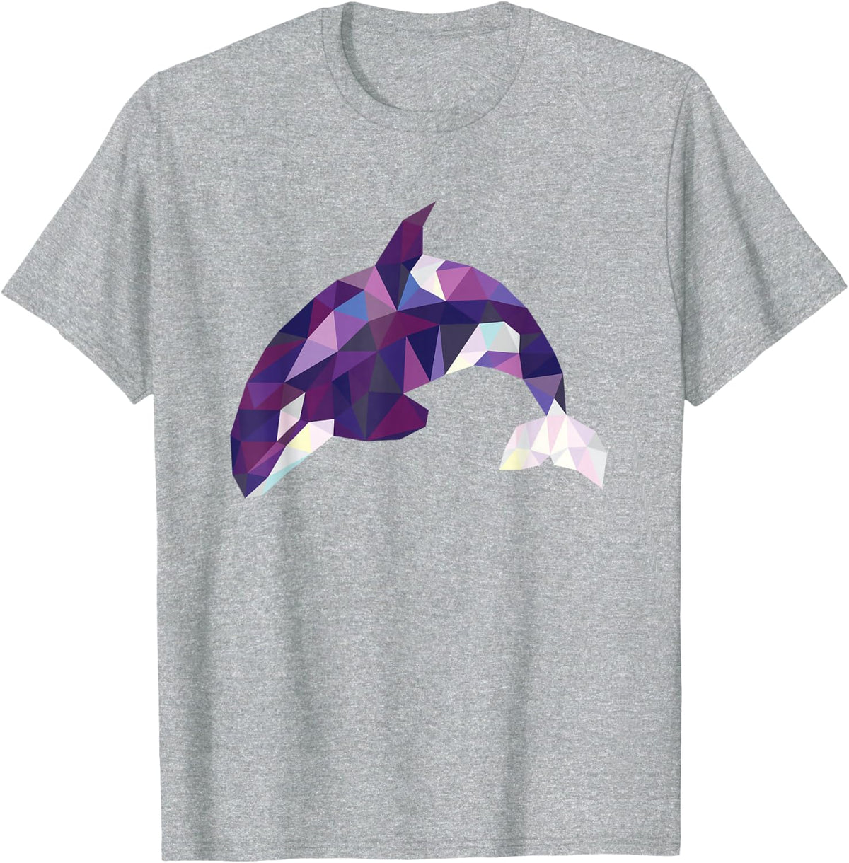 Orca Whale T-Shirt T-Shirt - Heather Grey