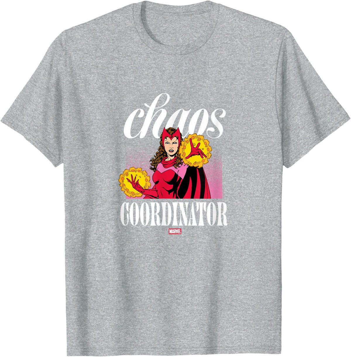 Scarlet Witch - Chaos Coordinator T-Shirt - Heather Grey