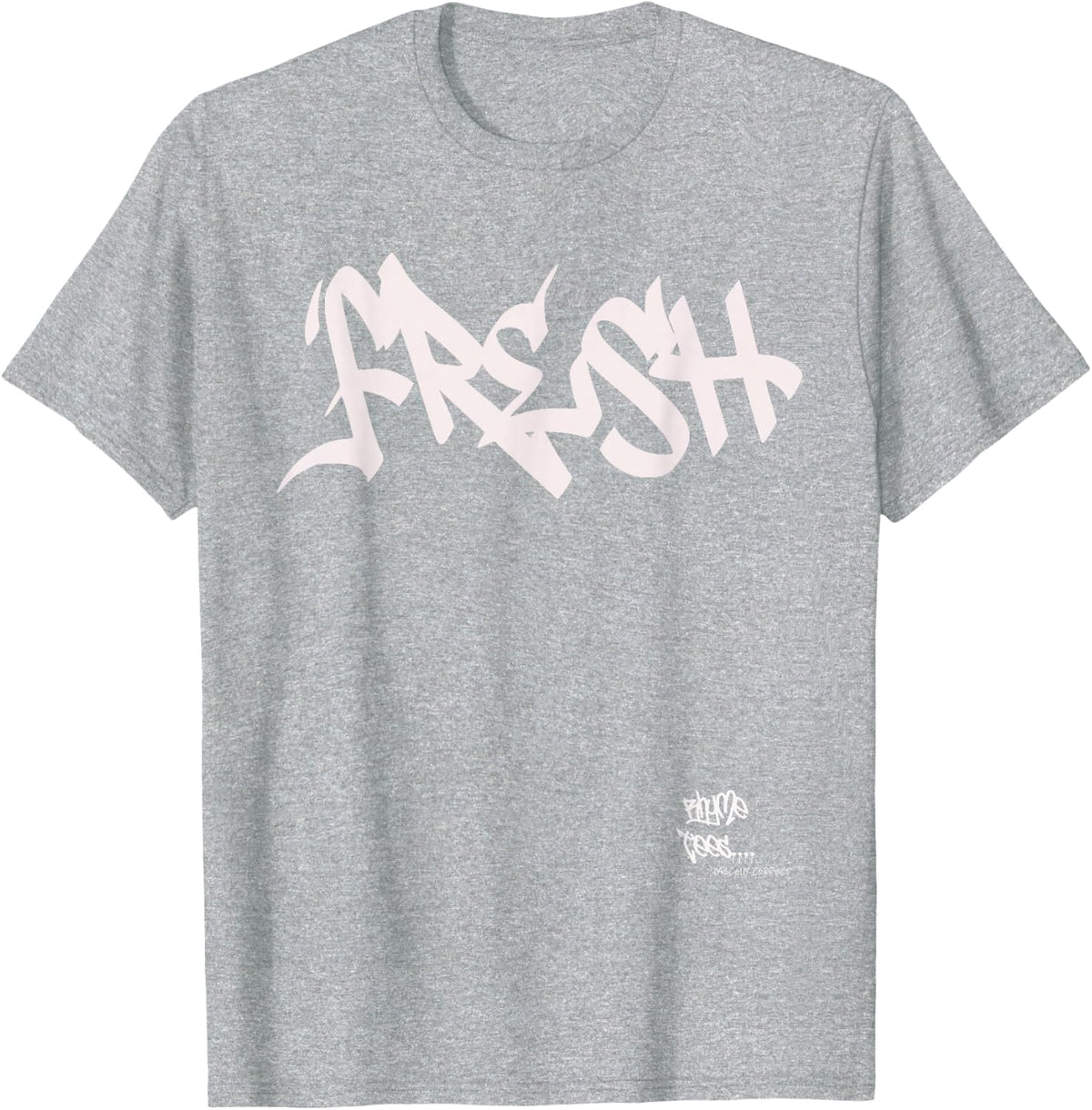 Fresh Graphic Hip Hop Rap 80s 90s Urban Merch Inspired T-Shirt T-Shirt - Heather Grey