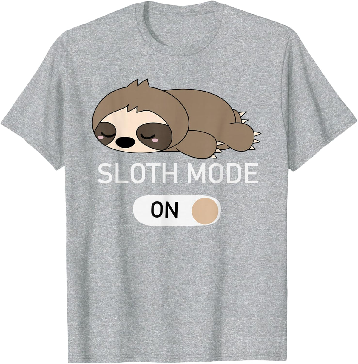 Sloth Mode ON T-Shirt - Heather Grey