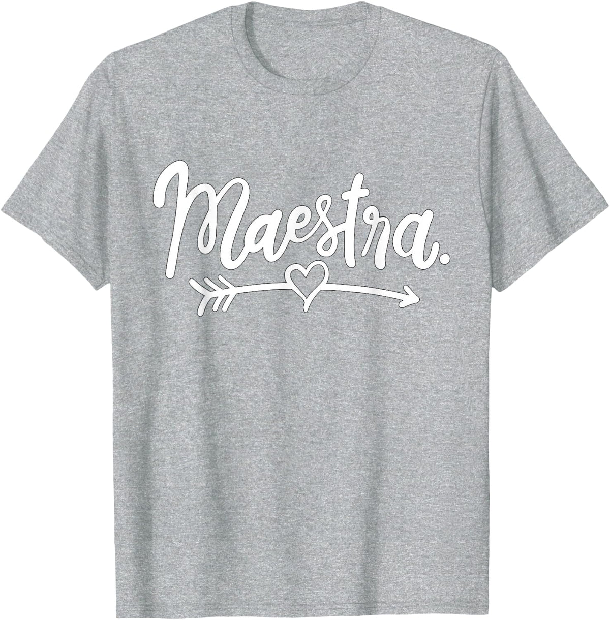 Maestra Spanish Teacher Bilingual T-Shirt - Heather Grey