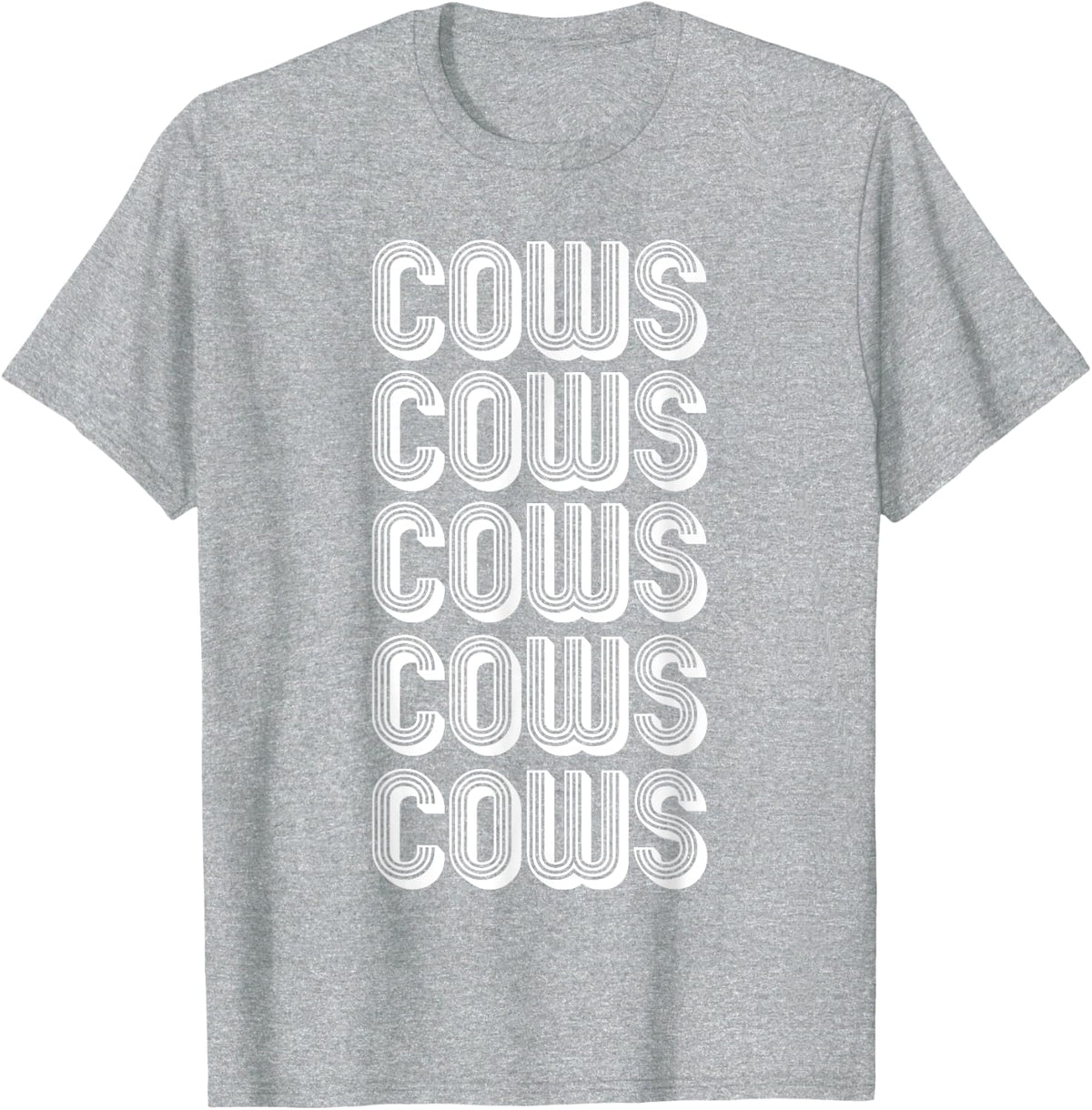 Cows T-Shirt - Heather Grey