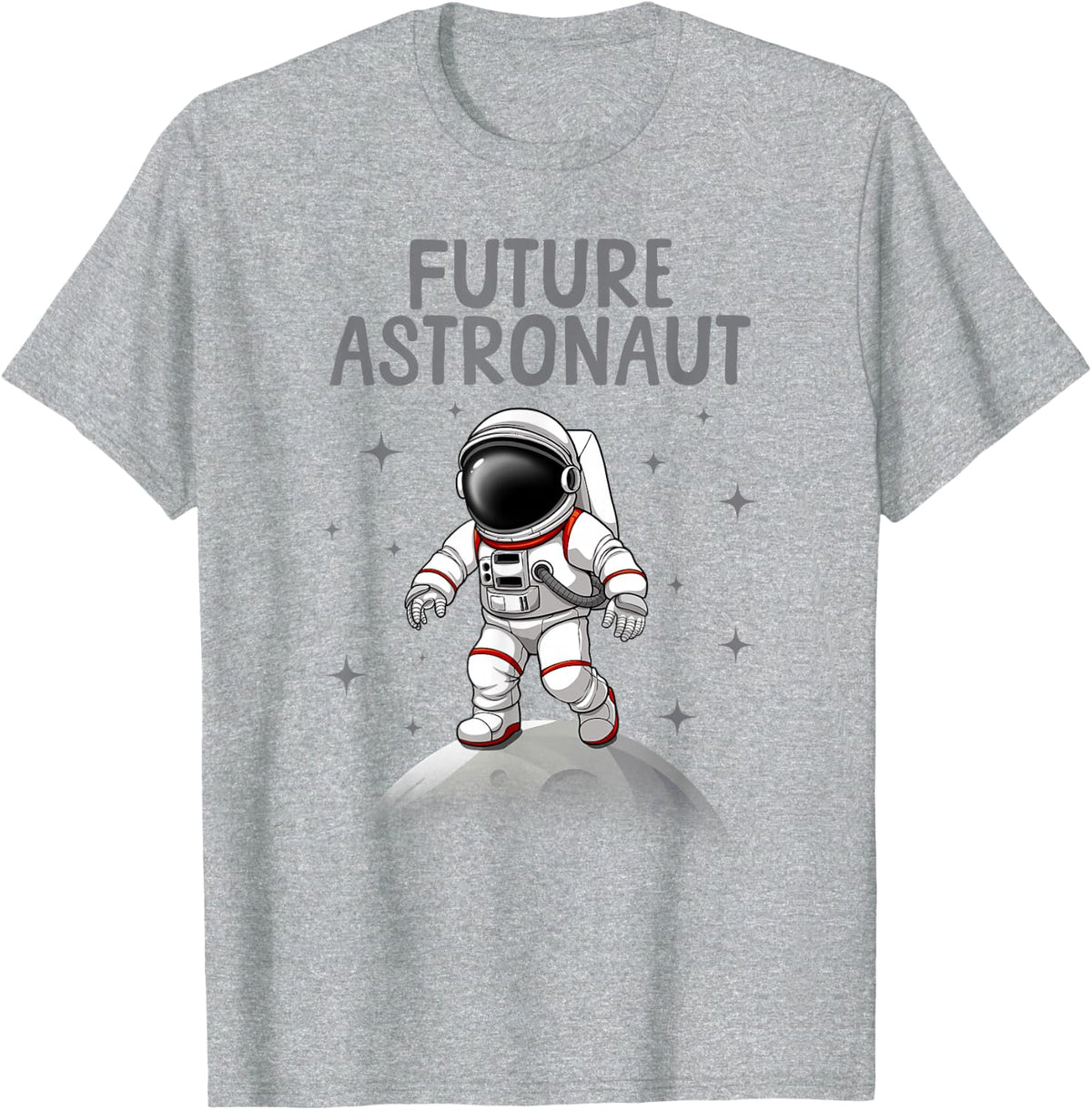 Cool Astronaut Art for Boys Kids Toddler Outer Space Galaxy T-Shirt - Heather Grey