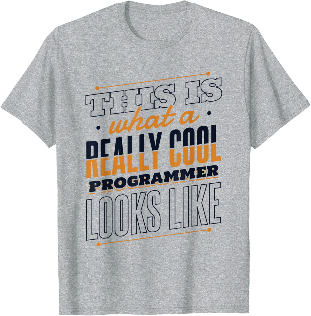 What A Really Cool Programmer Looks Like Software Developer T-Shirt - Heather Grey