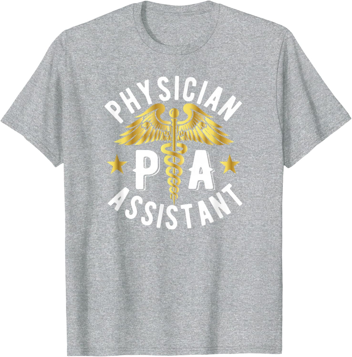 Physician Assistant PA Caduceus Physician Assistants T-Shirt - Heather Grey