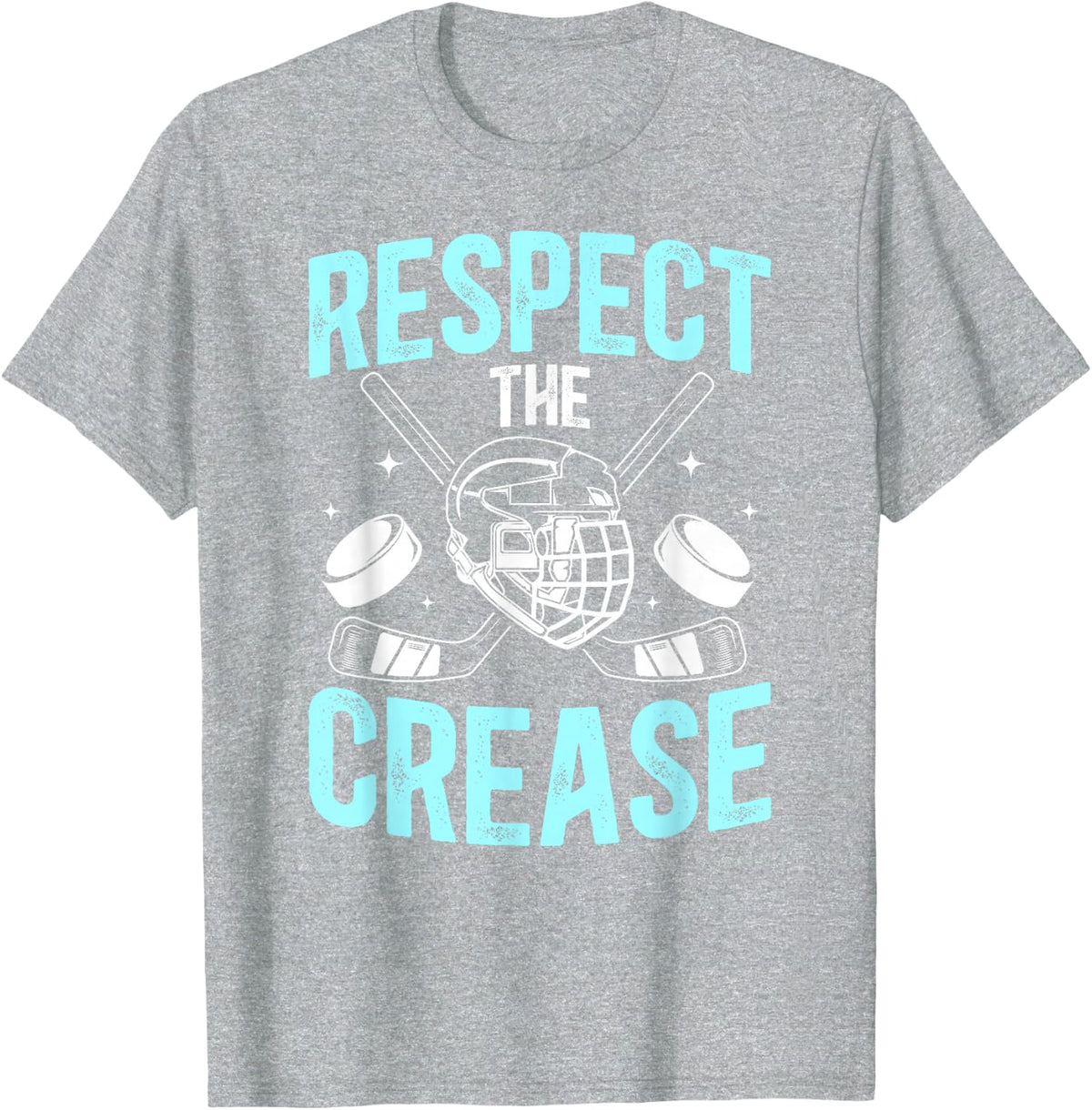Ice Hockey Goalie Funny Goaltender Ice Hockey Goalkeeper T-Shirt - Heather Grey