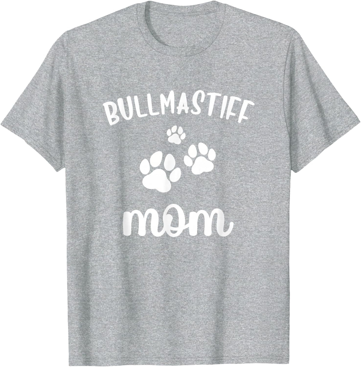 Bullmastiff Mom Cute Dog Bull-Mastiff T-Shirt - Heather Grey