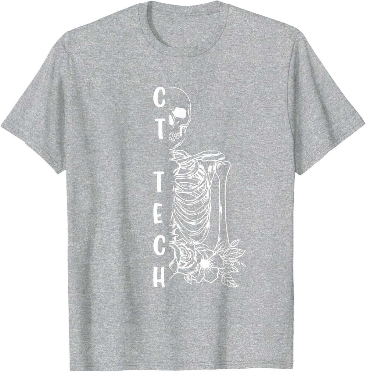 Computed Tomography Technologist CT Tech T-Shirt - Black, Unisex-Adults, Small, Crew Neck, Short Sleeve, Modern, Gothic,