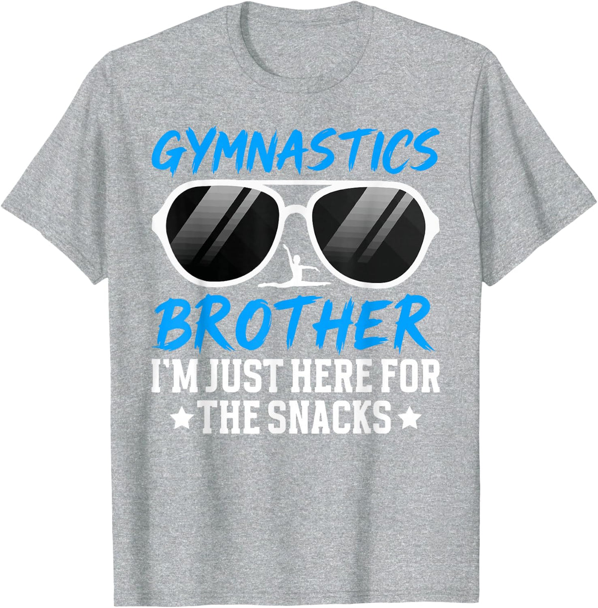 Gymnastics Brother Funny Brother Of A Gymnast T-Shirt - Heather Grey