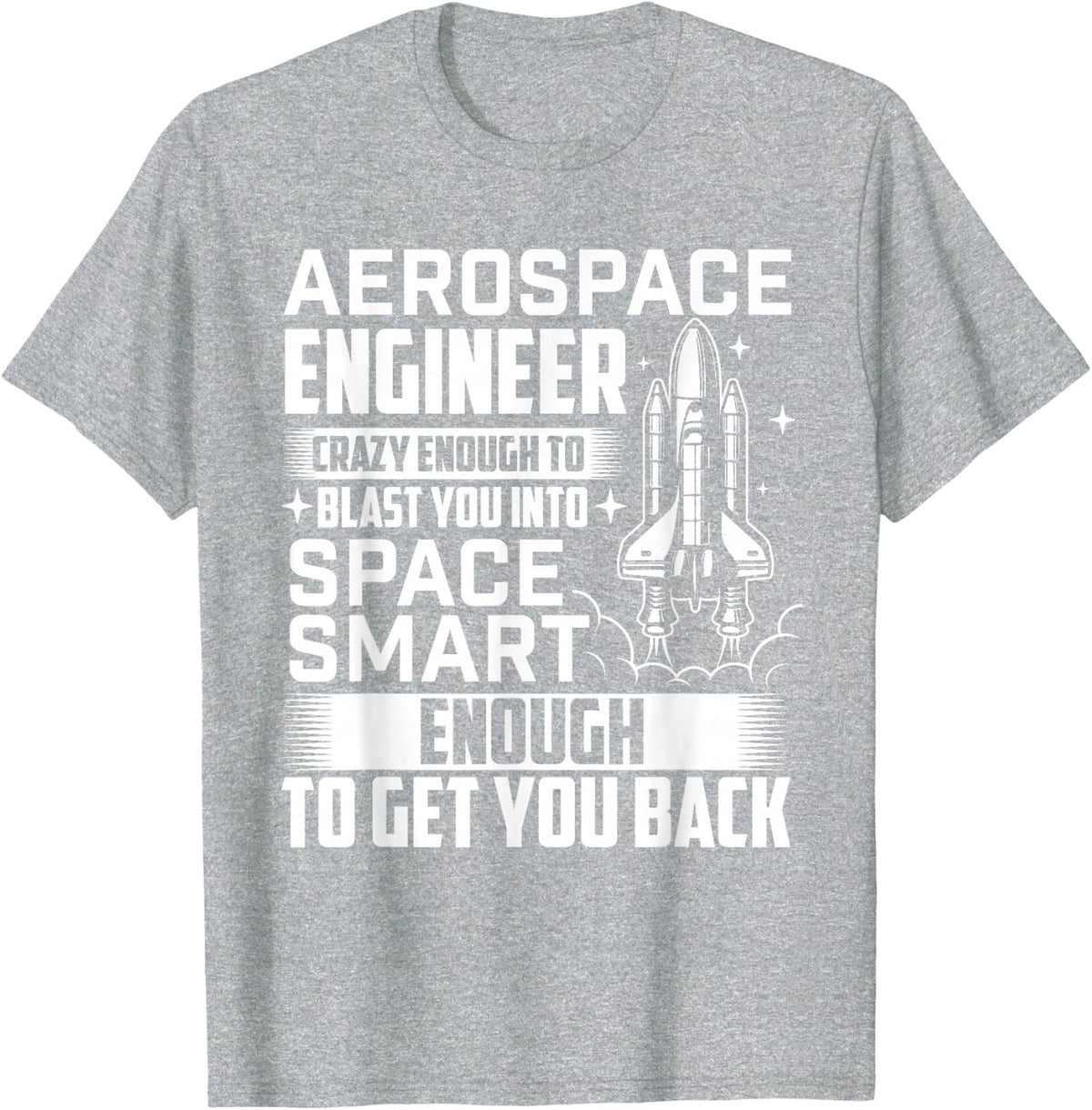Aerospace Engineer - Aerospace Engineering Rocket Science T-Shirt - Heather Grey