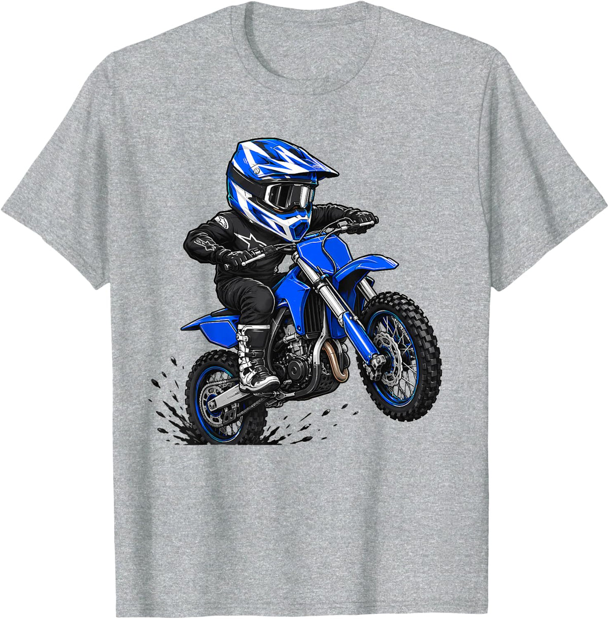Dirt Bike T-Shirt - Heather Grey