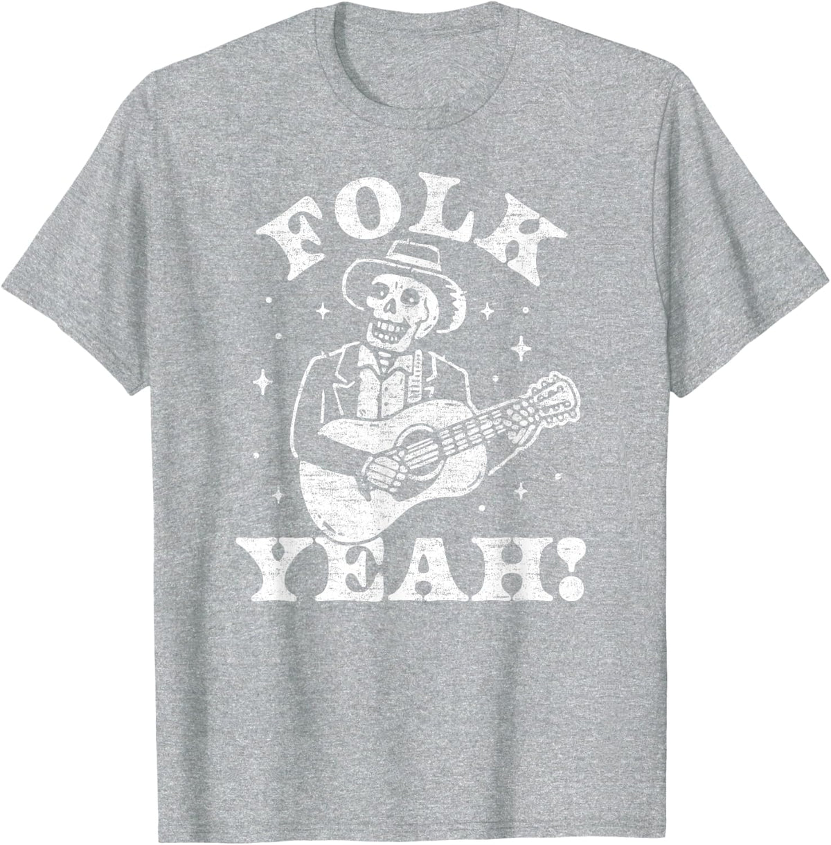Folk Yeah T-Shirt - Heather Grey