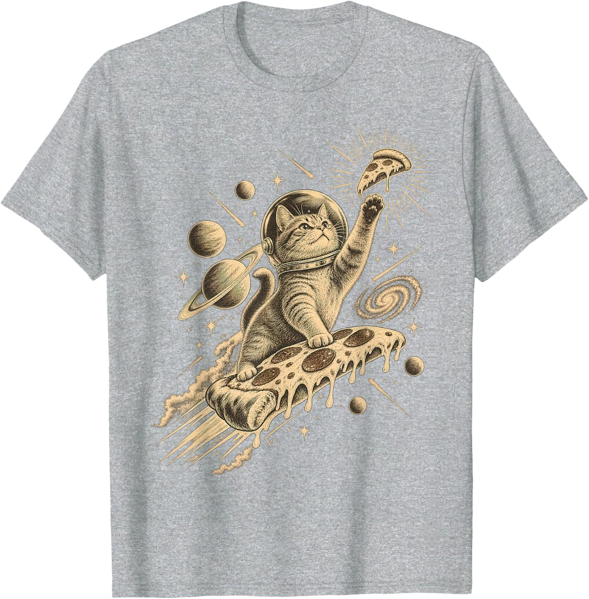 Cat Lovers and Feline Companions T-Shirt - Heather Grey