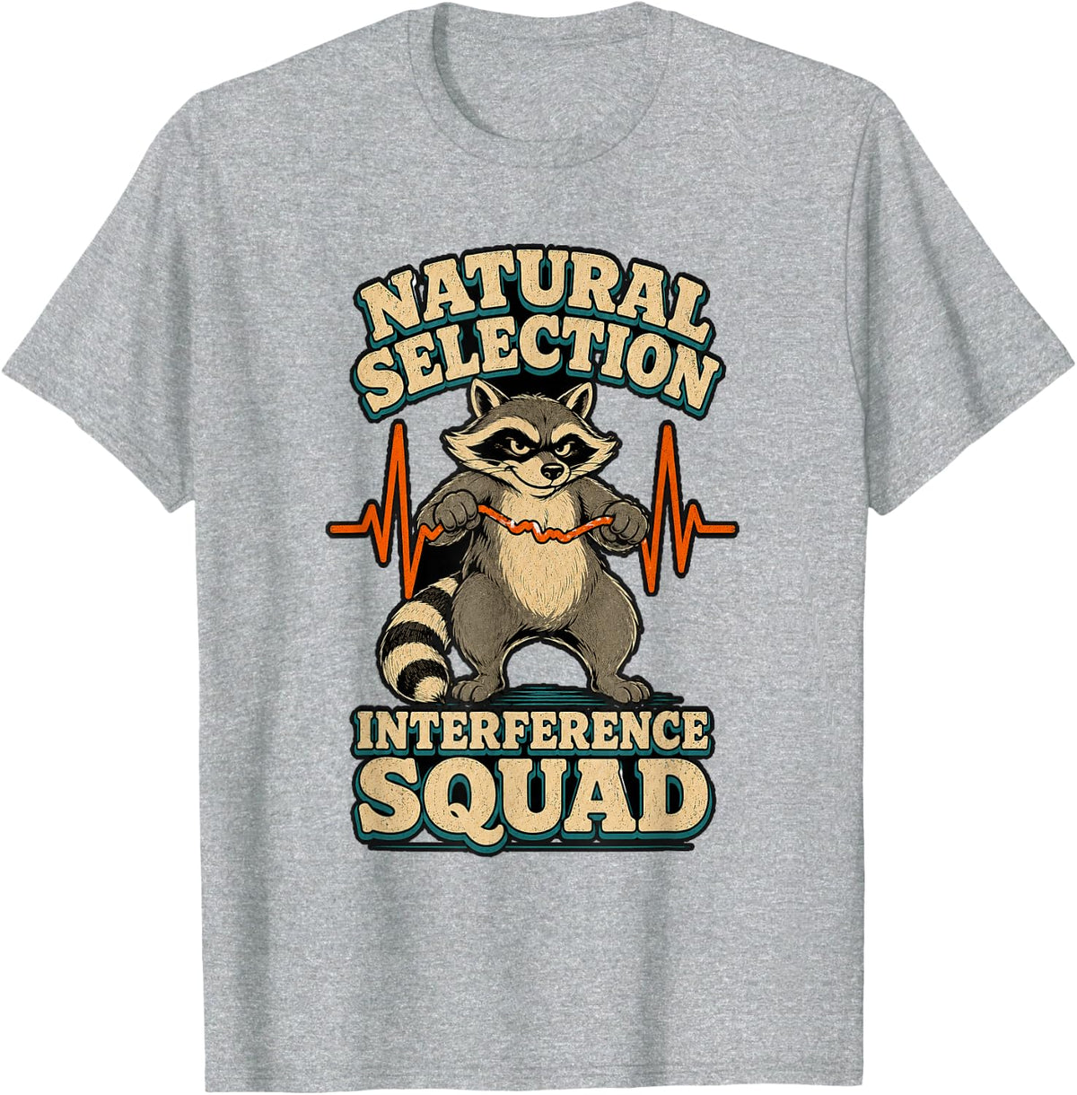 Natural Selection Interference Squad Paramedic Funny EMT T-Shirt - Heather Grey
