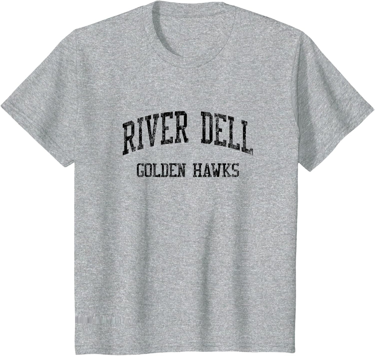 River Dell High School HS Oradell NJ Vintage Sports T-Shirt - Heather Grey